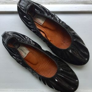 Lanvin Patent Leather Flats (US 8, Eur 38)